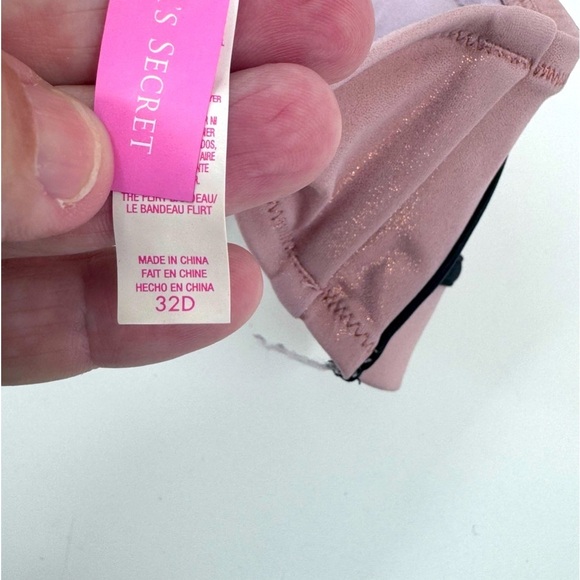 Victoria Secret Shimmery Pink Swim Suit top - Picture 5 of 6